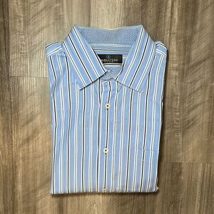 Bugatchi Uomo Striped Long Sleeve Button Down - XL